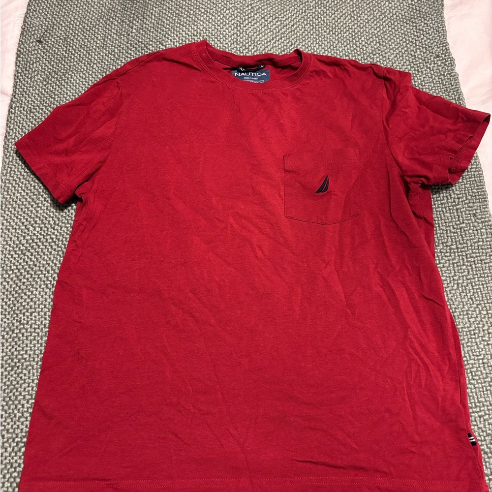 Nautica Men's Classic Red Tee